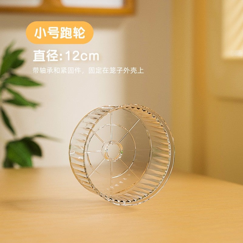 Flower Season Hamster Running Wheel Toy Super Large Quiet Running Wheel Roller Bracket Golden Bear Running Wheel Cage Landscape Products - Image 1